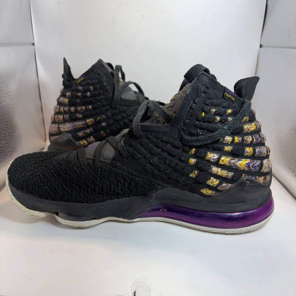 Nike LeBron 17 Lakers Black Purple Gold BQ3177-004 Mens Size 10 Basketball Shoes